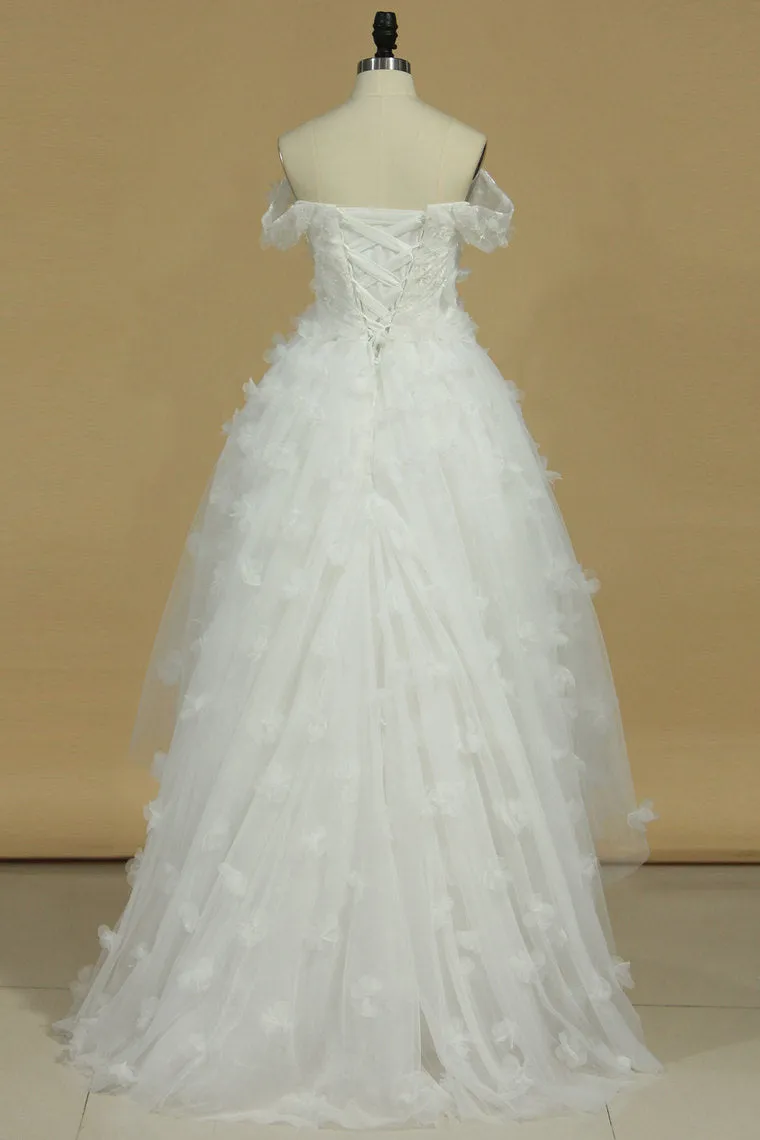 2024 Asymmetrical  Homecoming Dresses Off The Shoulder Tulle A Line