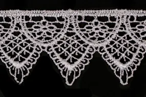2" Double-Scalloped Grey Venise Edging Lace (Made in England)