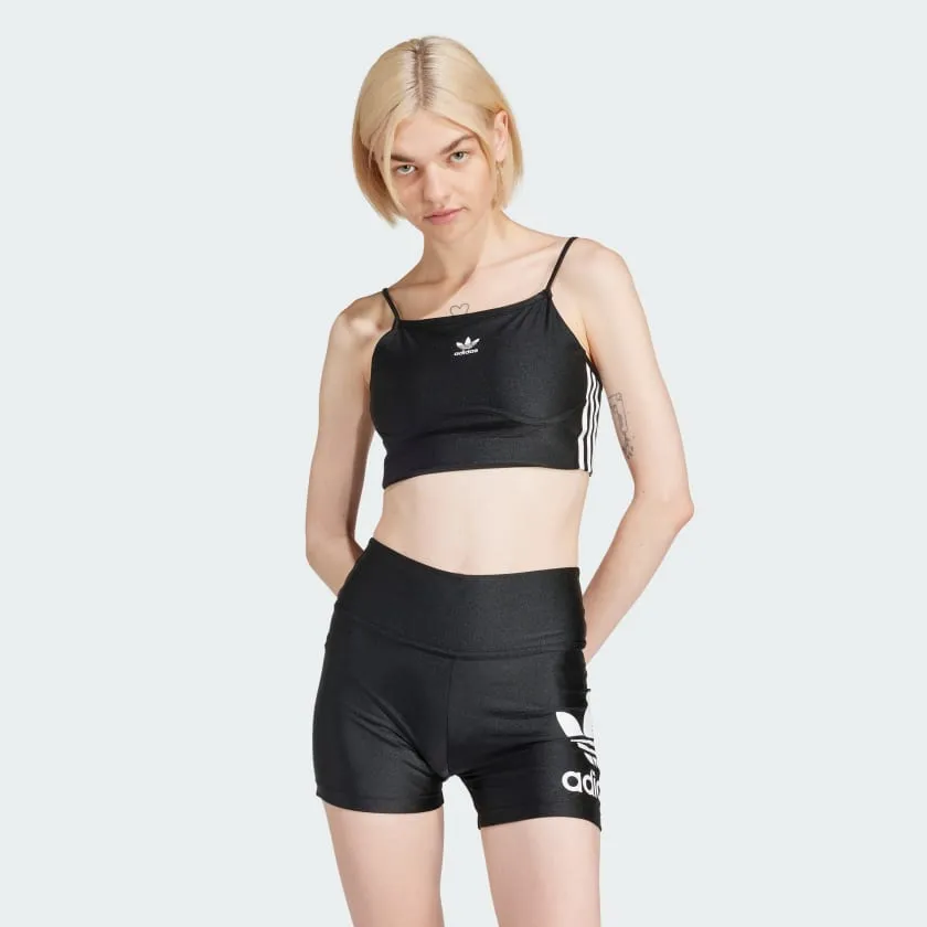 Adidas Women's "3 Stripes" Bra Top - Black/White