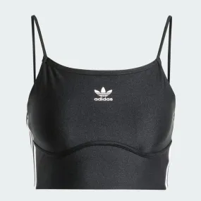 Adidas Women's "3 Stripes" Bra Top - Black/White