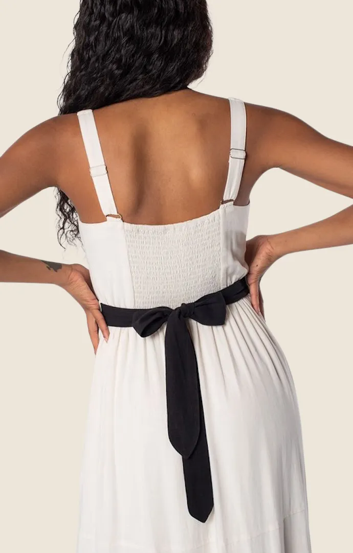 Avril Vanilla Color Block Dress