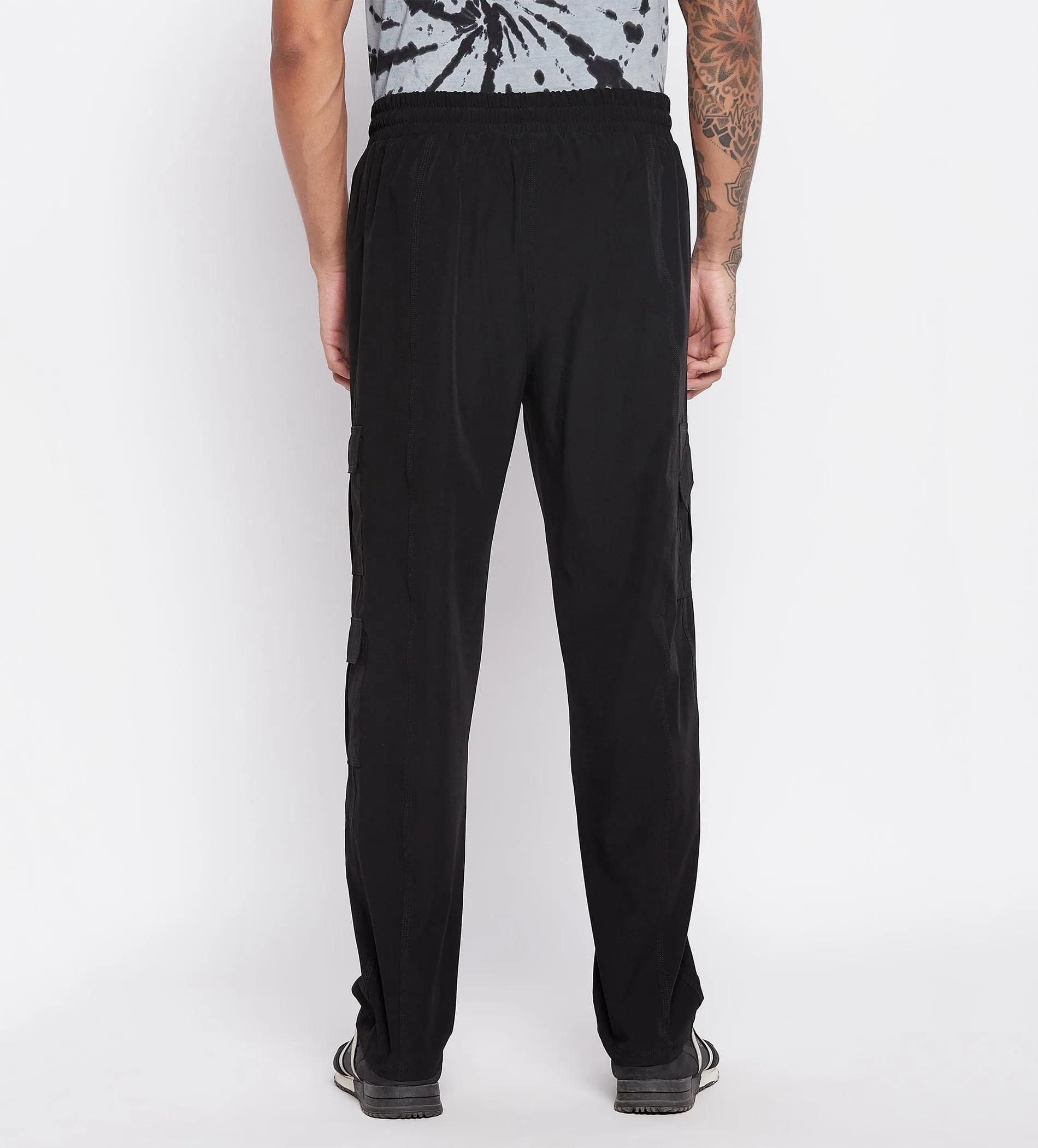 Black Comfy Cargo Pants for Men