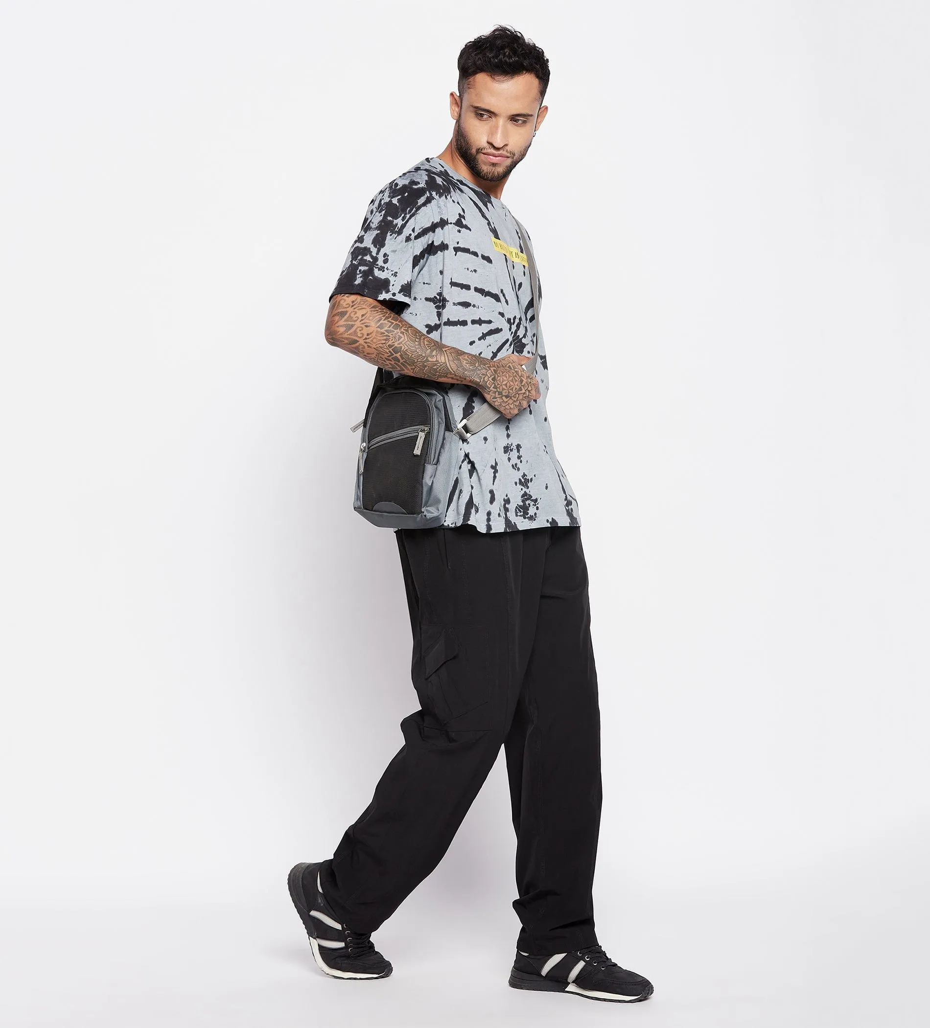 Black Comfy Cargo Pants for Men
