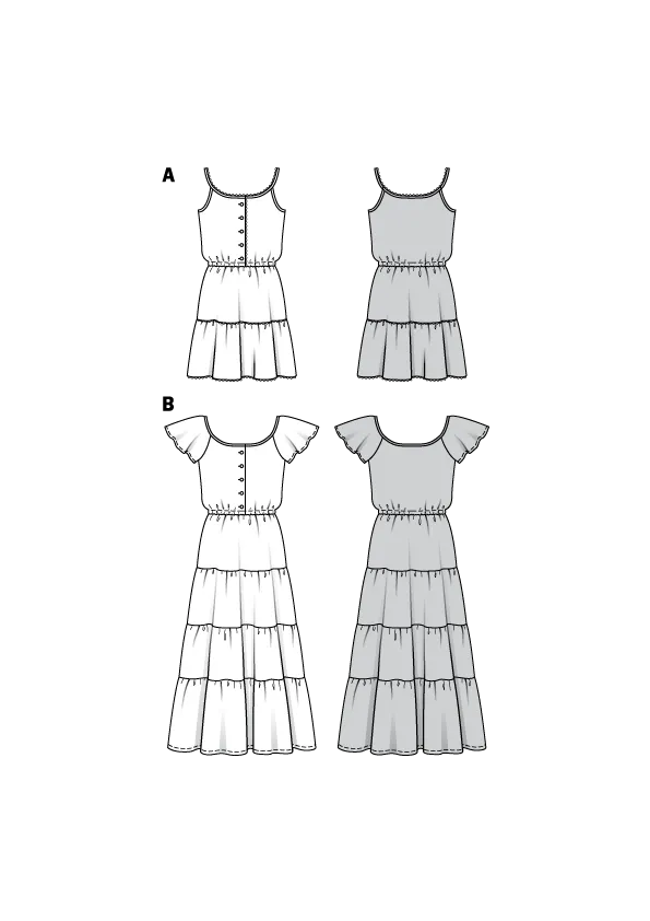Burda Pattern 6403 Women's Sun Dress in Length Variations