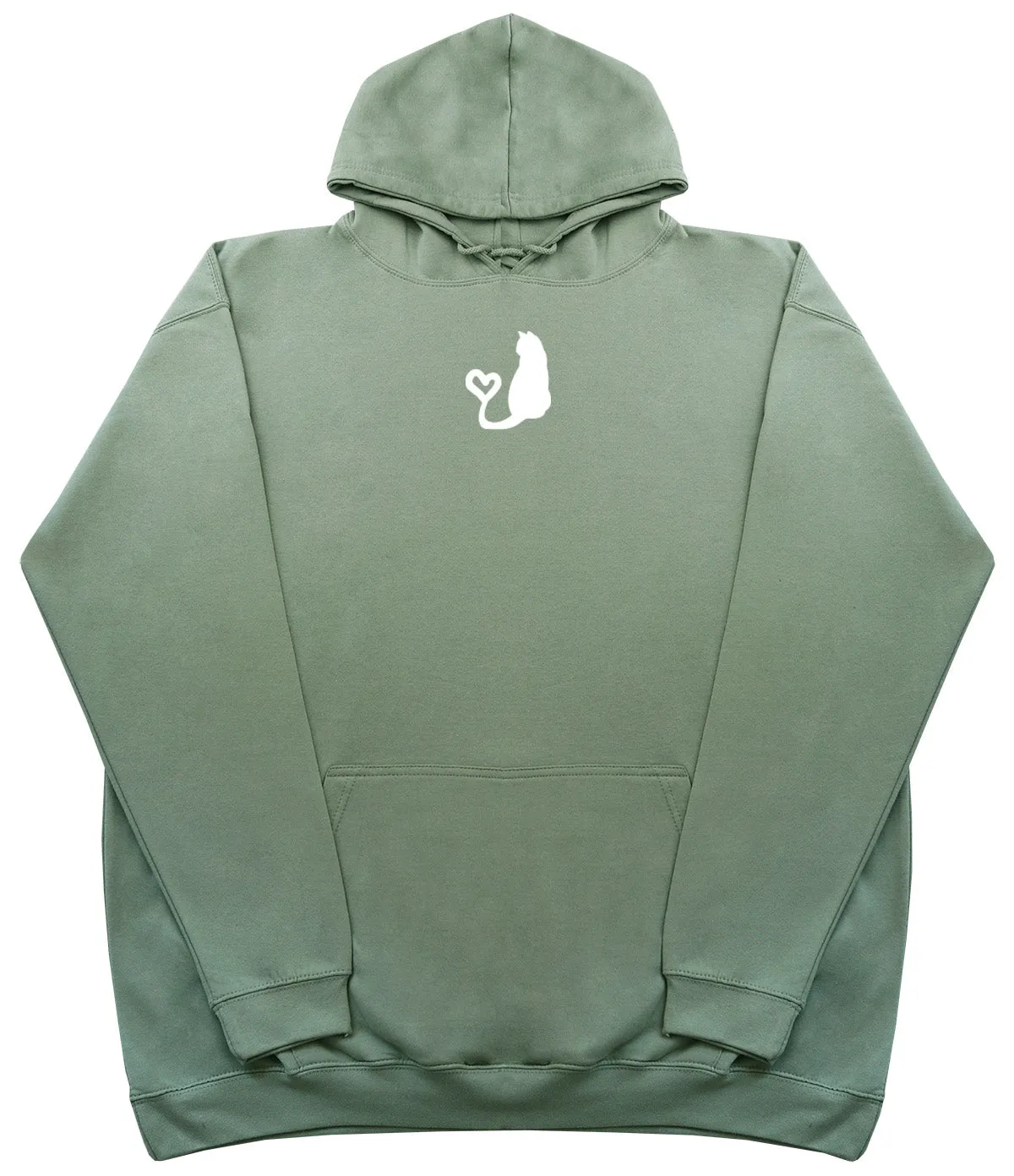 Cat Heart Tail - Kids Oversized Comfy Original Hoody