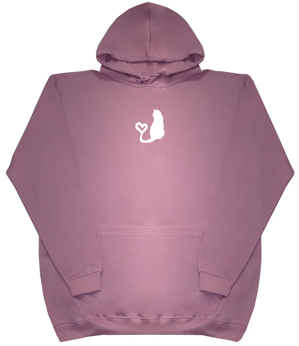 Cat Heart Tail - Kids Oversized Comfy Original Hoody