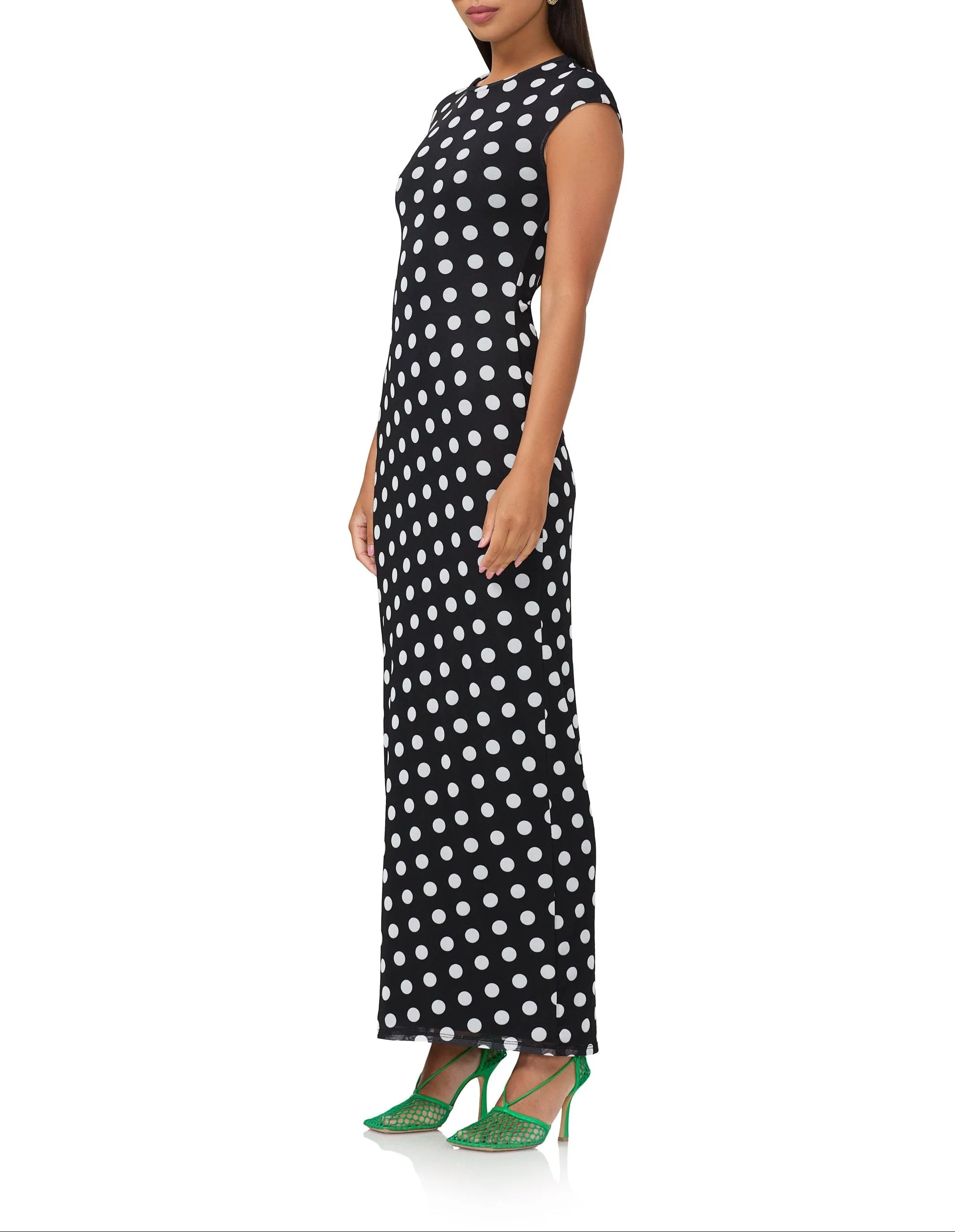 Cody Maxi Dress - Diagonal Dot