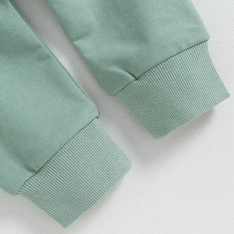 Color Block Hooded Baby Set