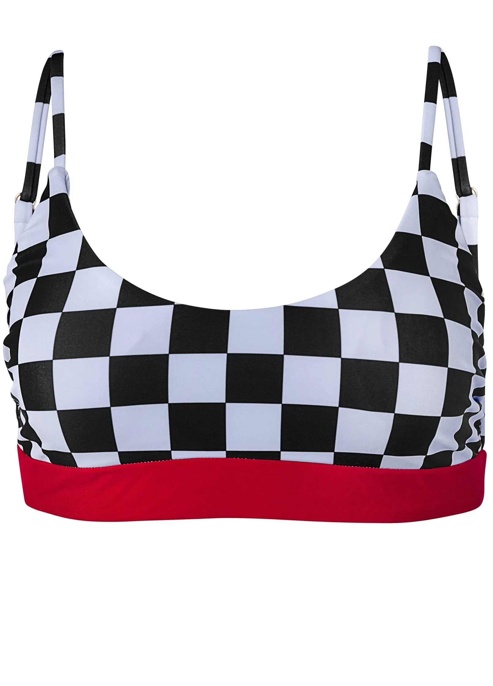 Color Block Swim Sport Top - Checkmate