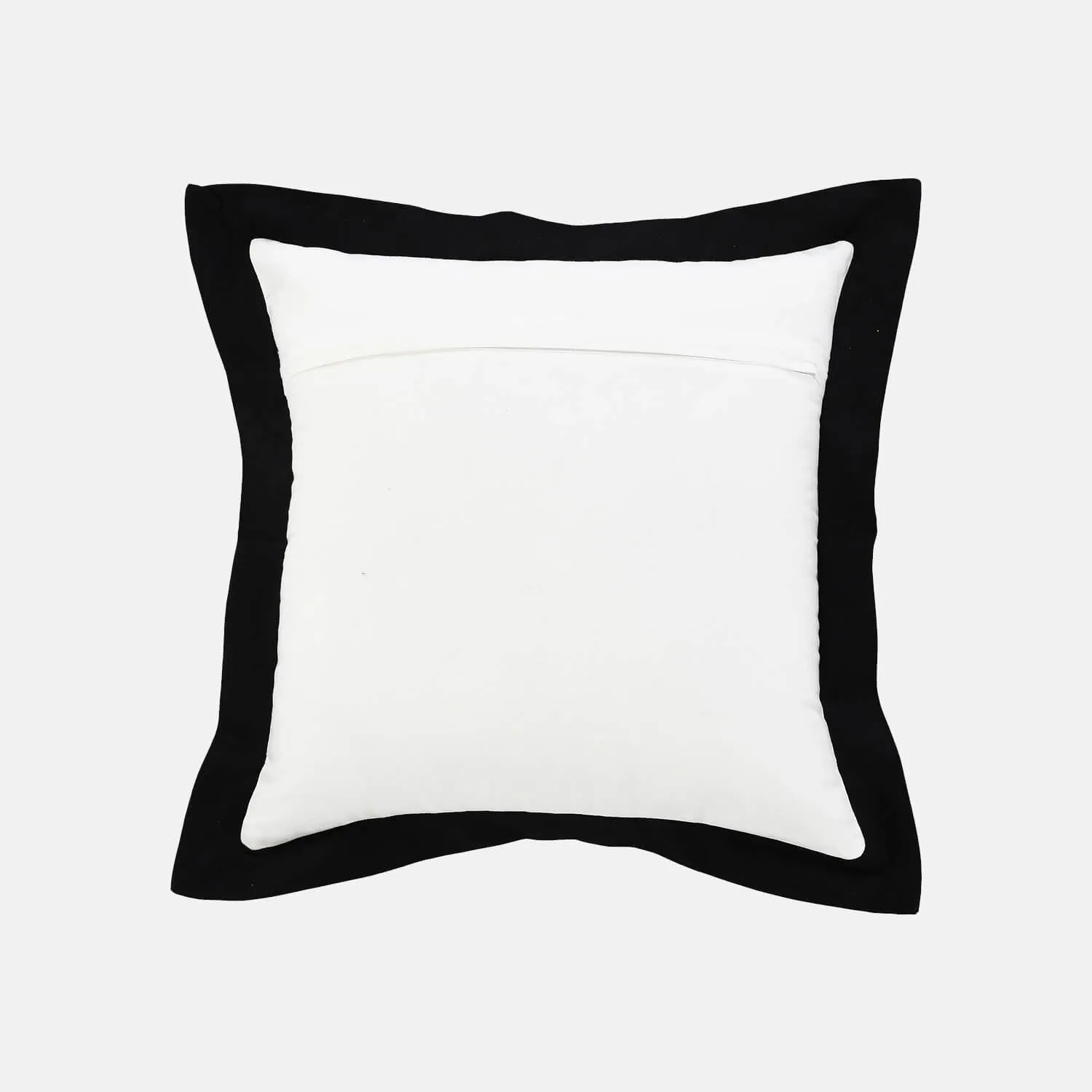 Color Border Square Throw Pillow