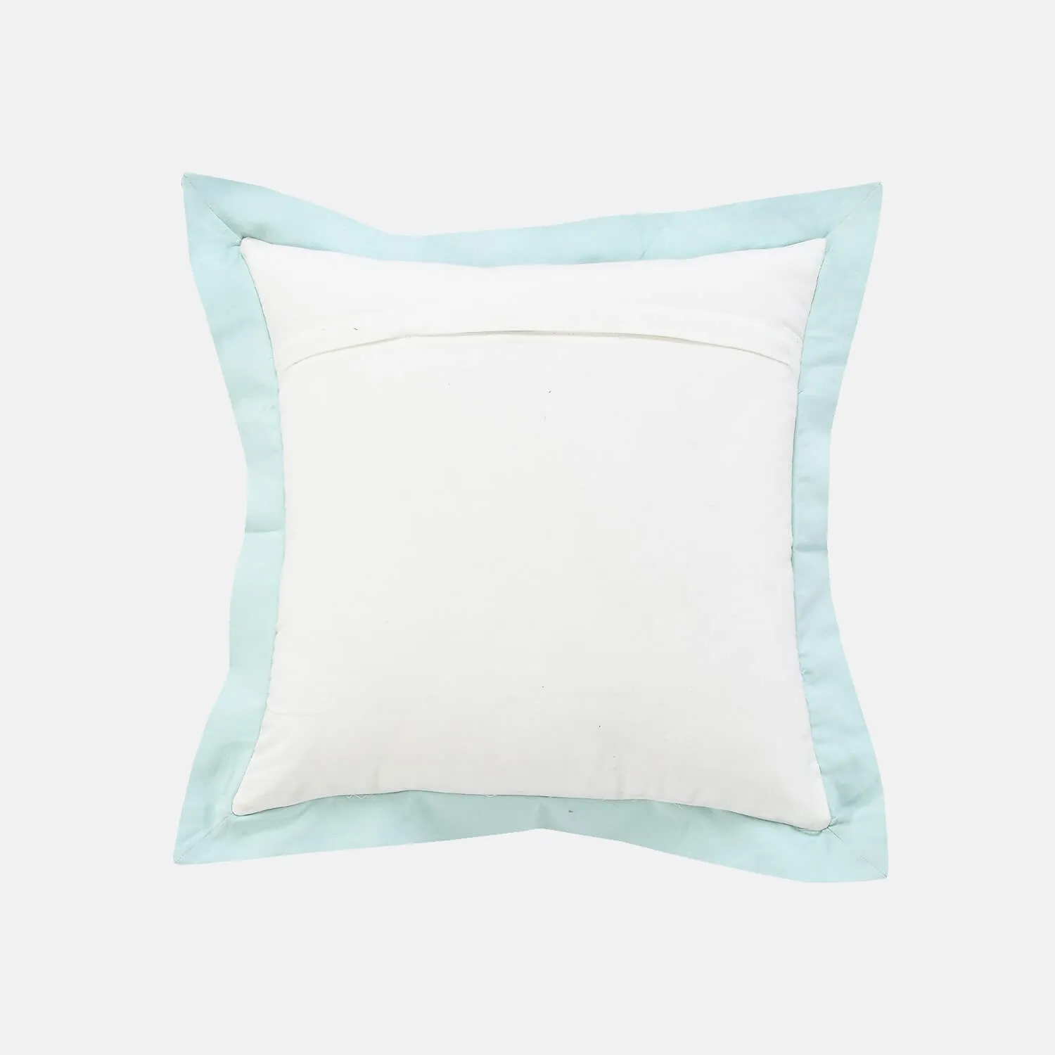 Color Border Square Throw Pillow