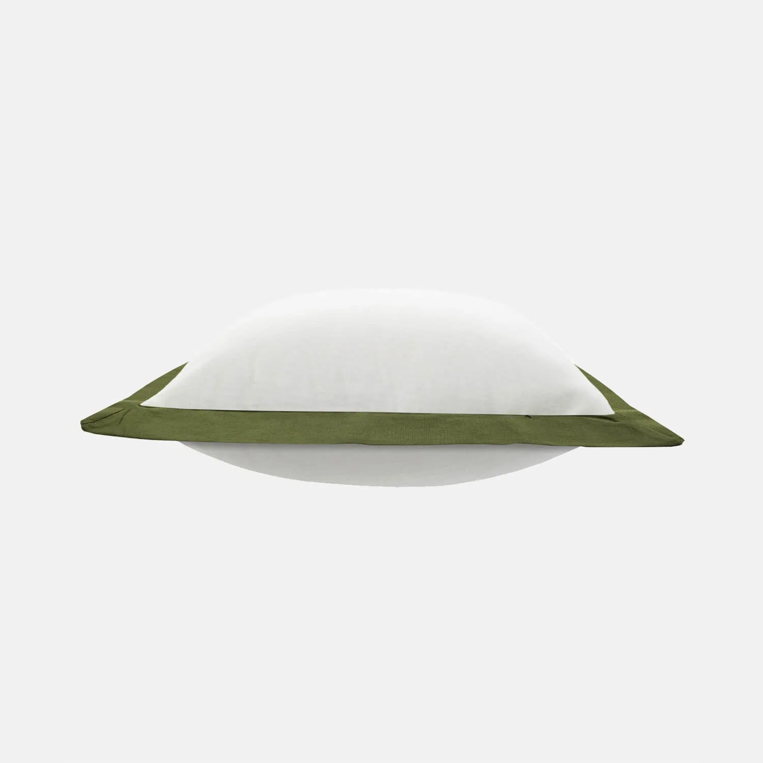 Color Border Square Throw Pillow