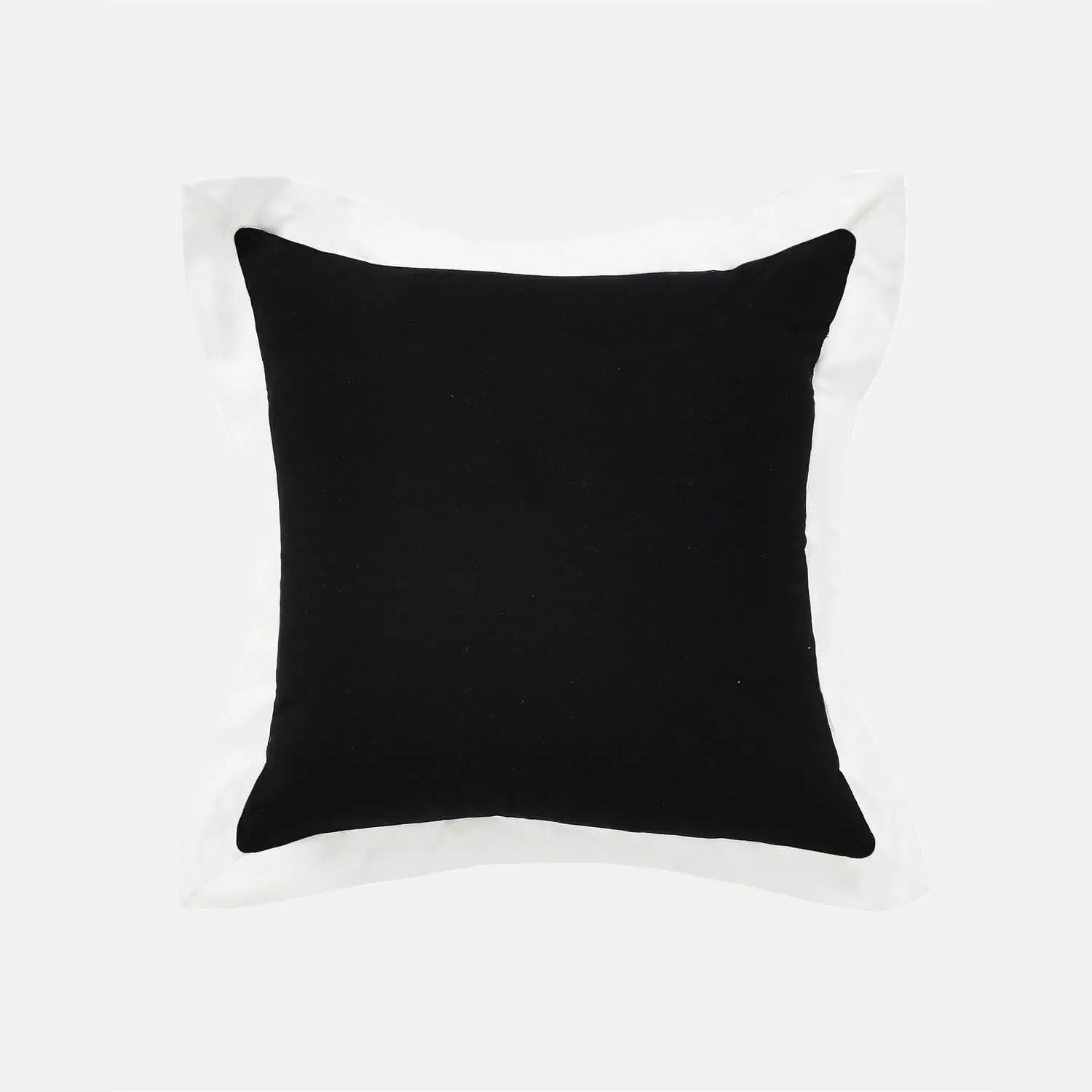 Color Border Square Throw Pillow