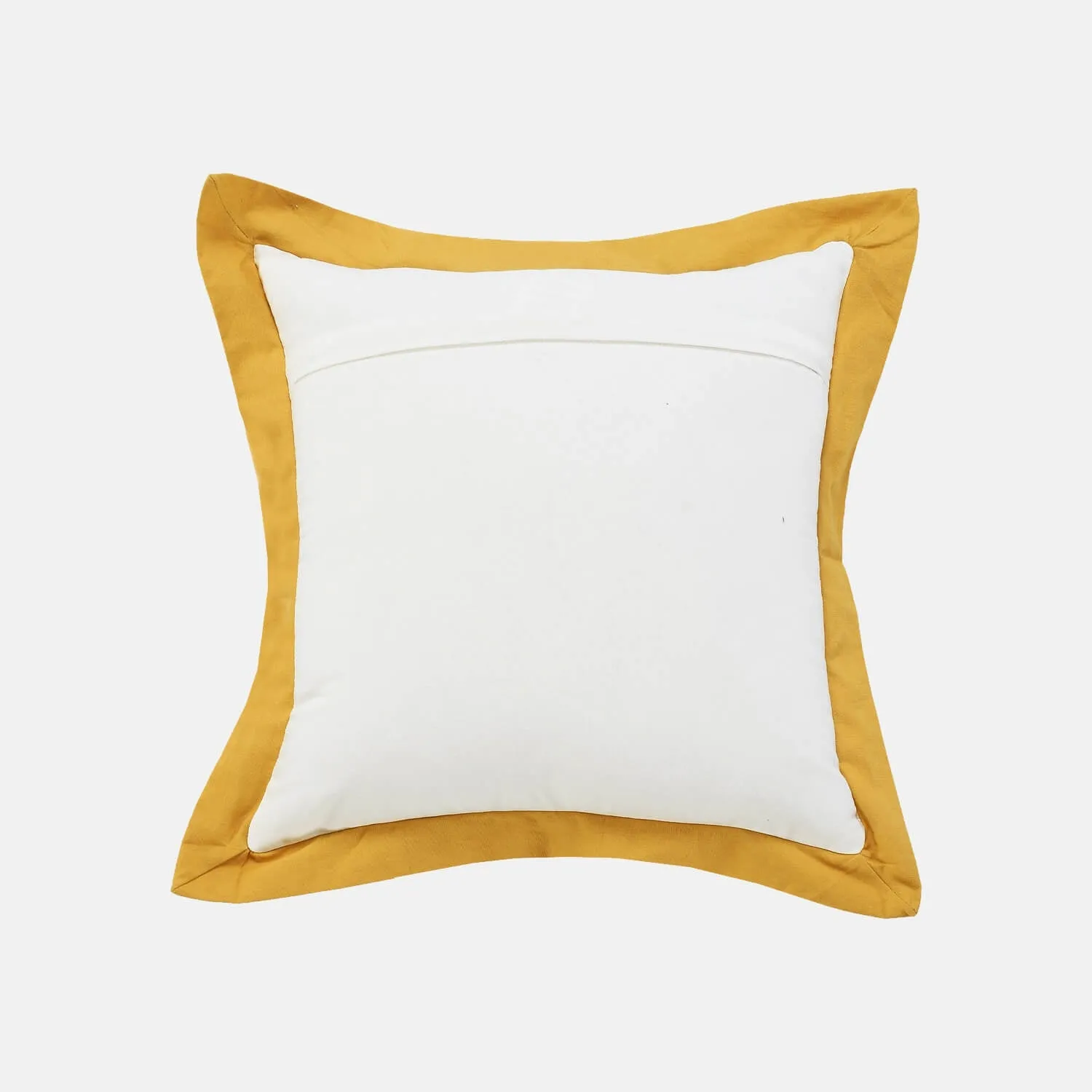 Color Border Square Throw Pillow