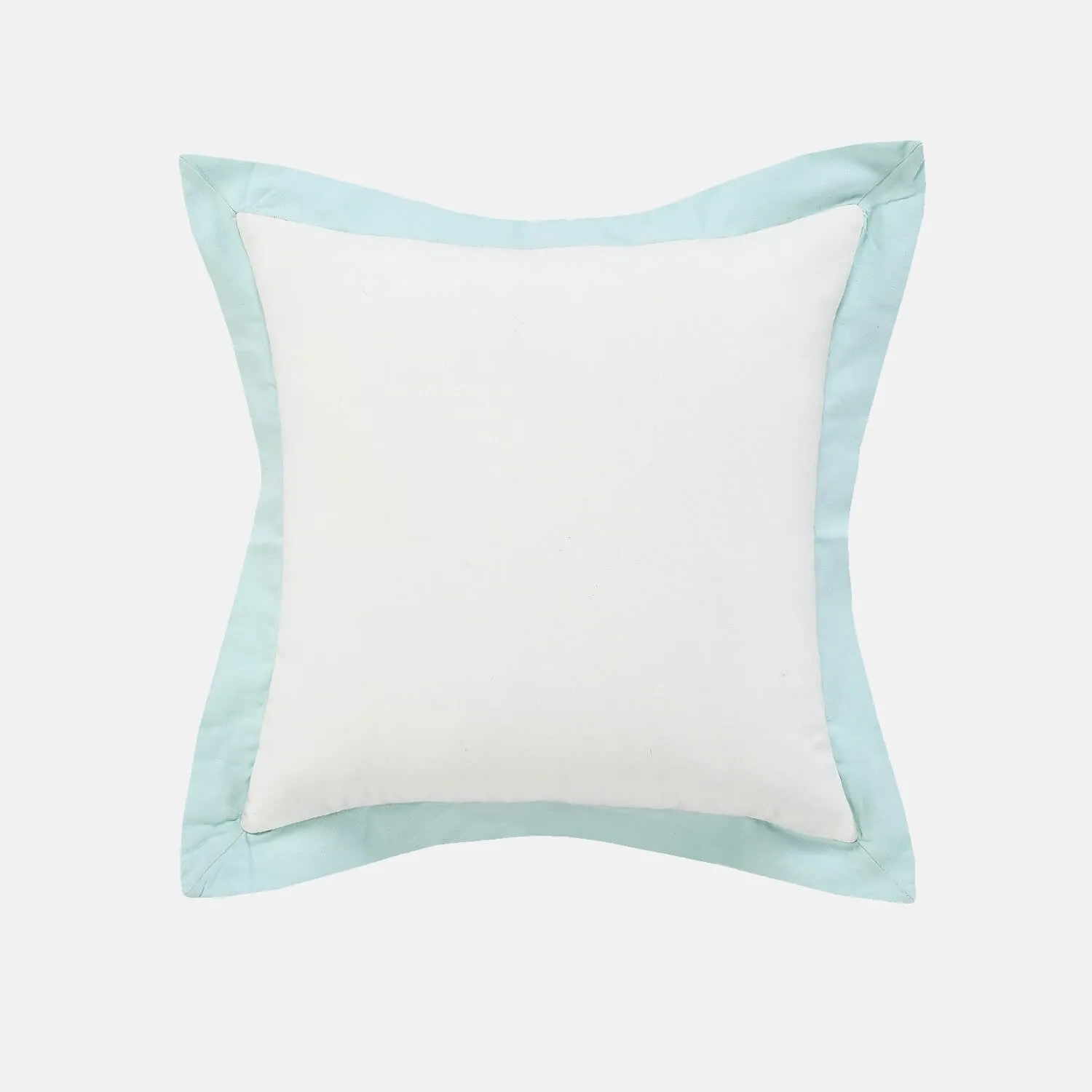 Color Border Square Throw Pillow