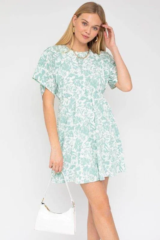 Gilli | Kimono Sleeve Floral Print Dress