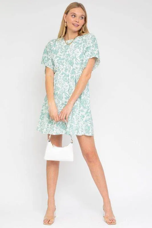Gilli | Kimono Sleeve Floral Print Dress