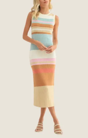 Illa Multi Color Block Knit Dress