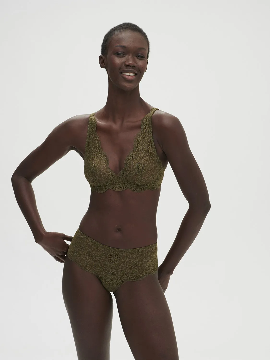 Karma Boyshort - Adventure Green