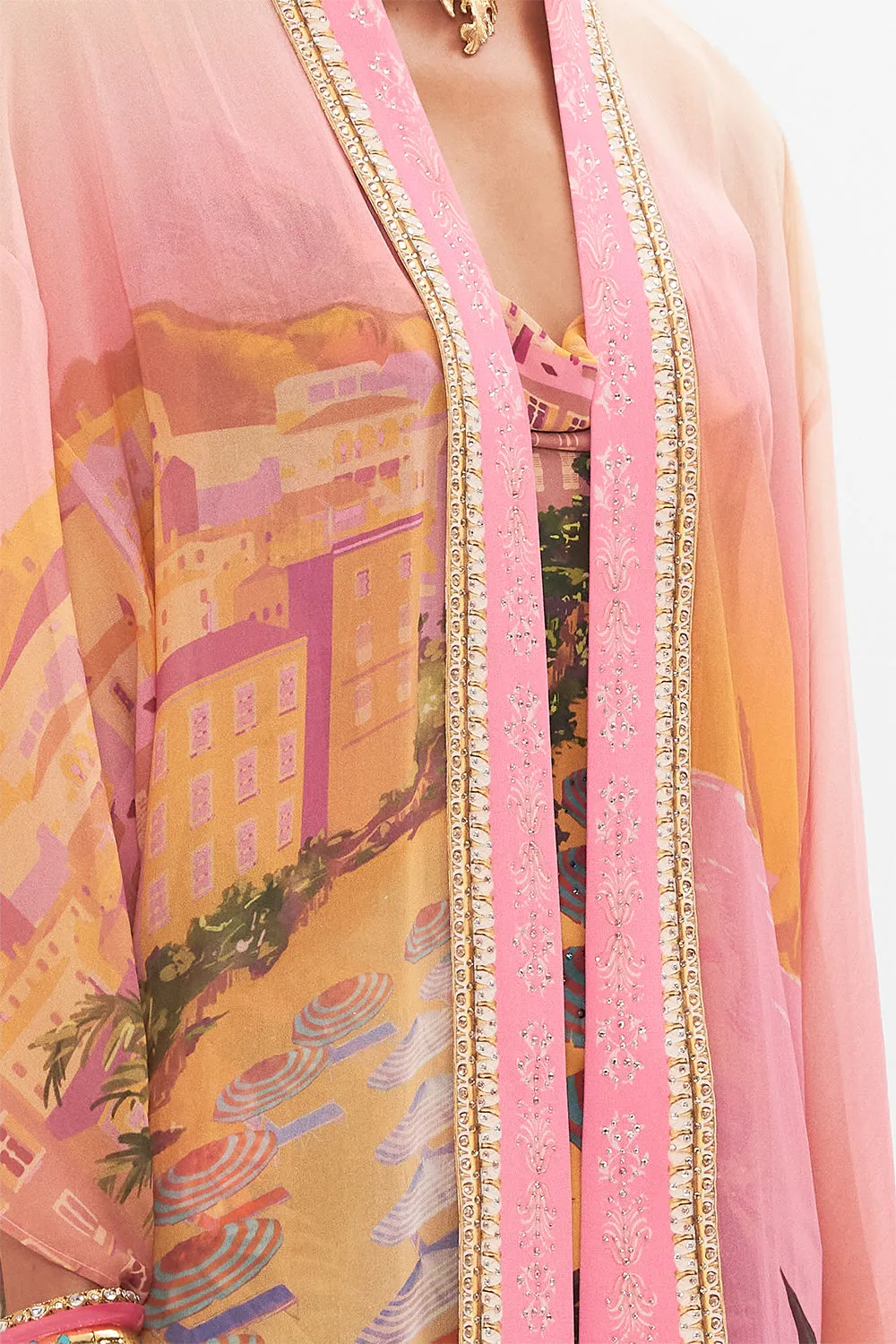 KIMONO LAYER WITH COLLAR CAPRI ME