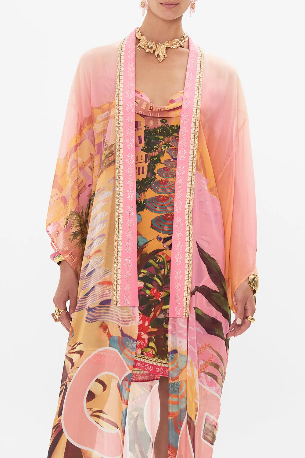 KIMONO LAYER WITH COLLAR CAPRI ME