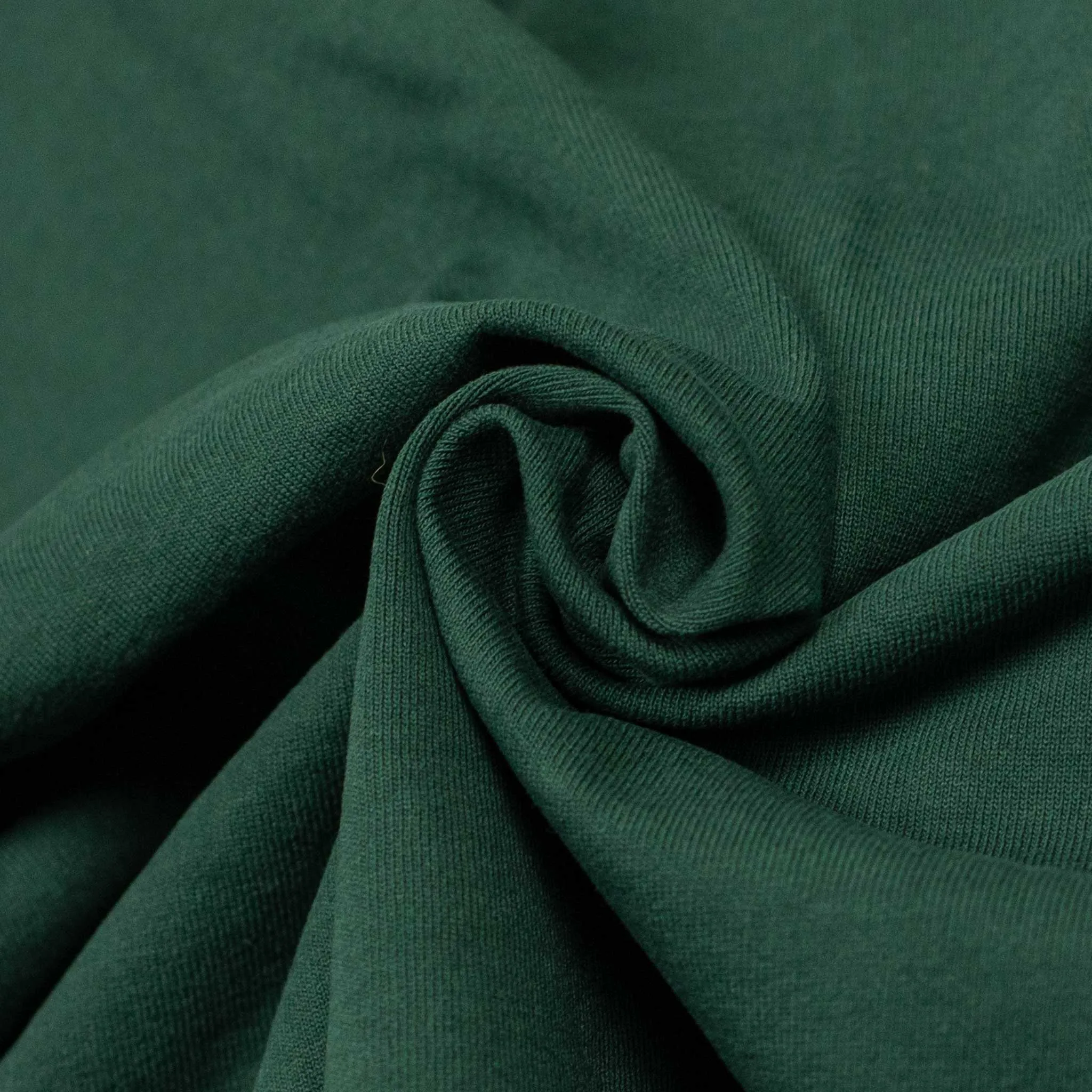 Kimono sleeve t-shirt in dark green cotton