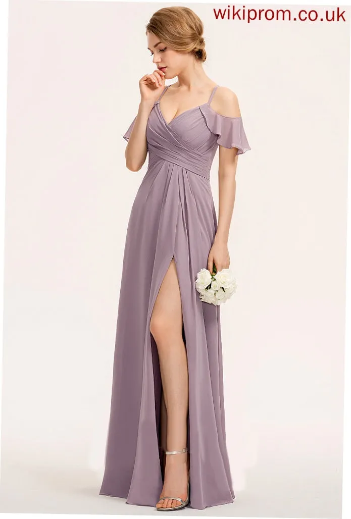 Length Floor-Length Silhouette Fabric Embellishment Pleated A-Line Straps&Sleeves Raquel Floor Length Empire Waist Sleeveless Bridesmaid Dresses