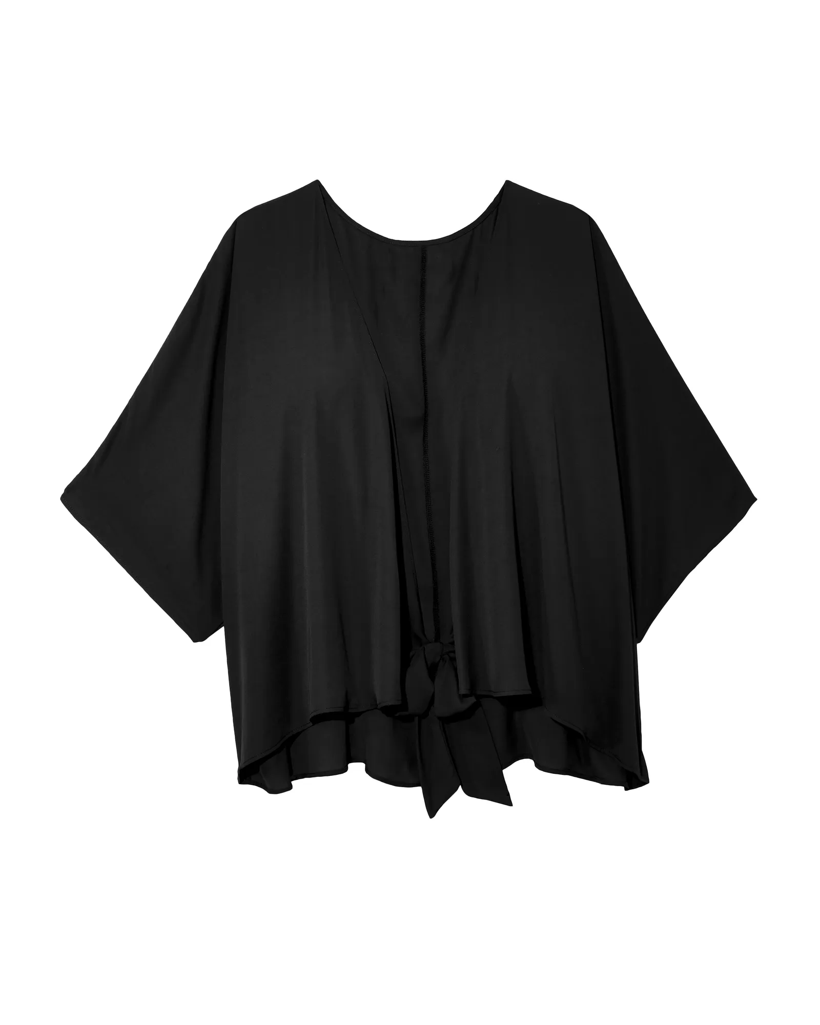 Macie Short Sleeve Kimono | Black