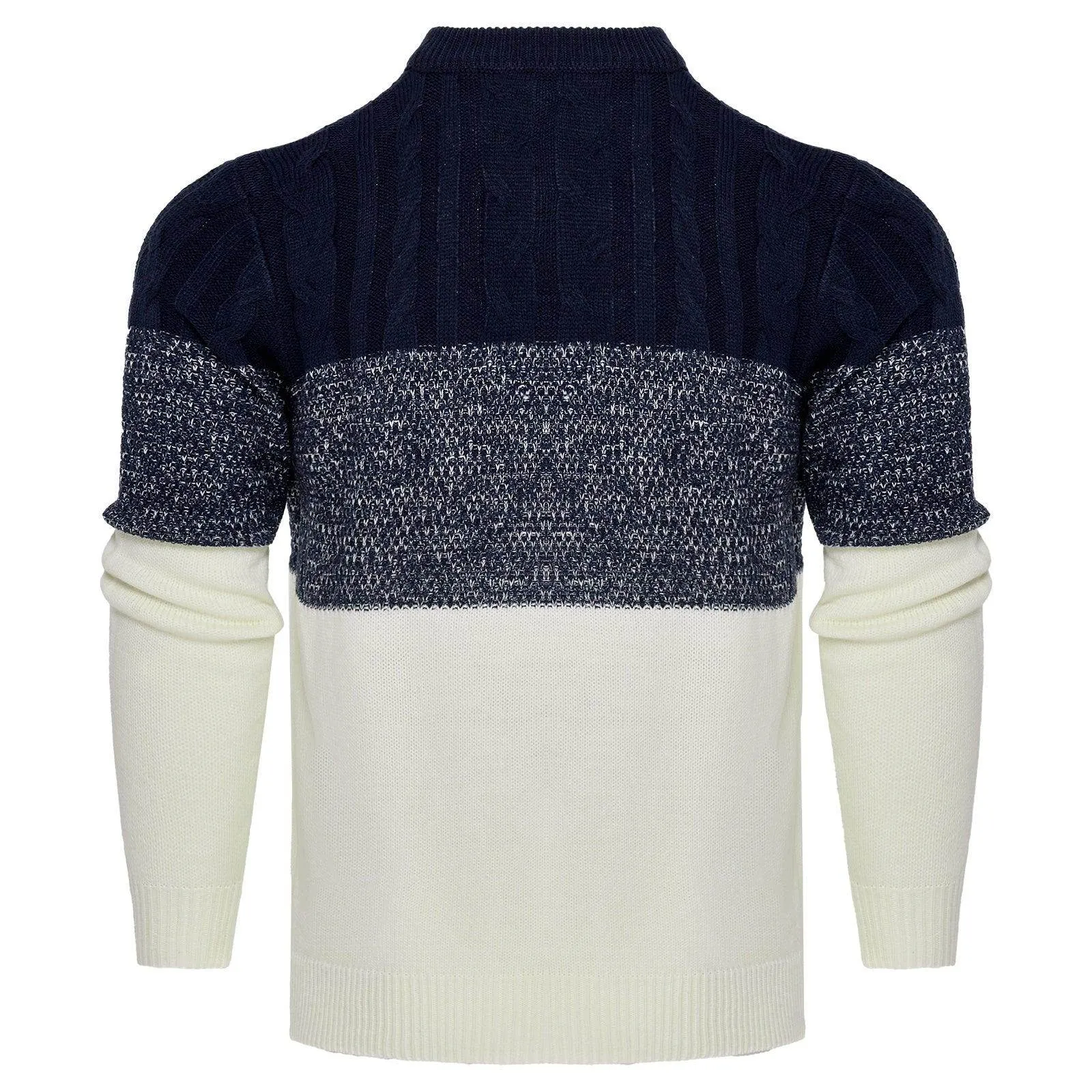Men's Trendy Color Block Pullover Sweater
