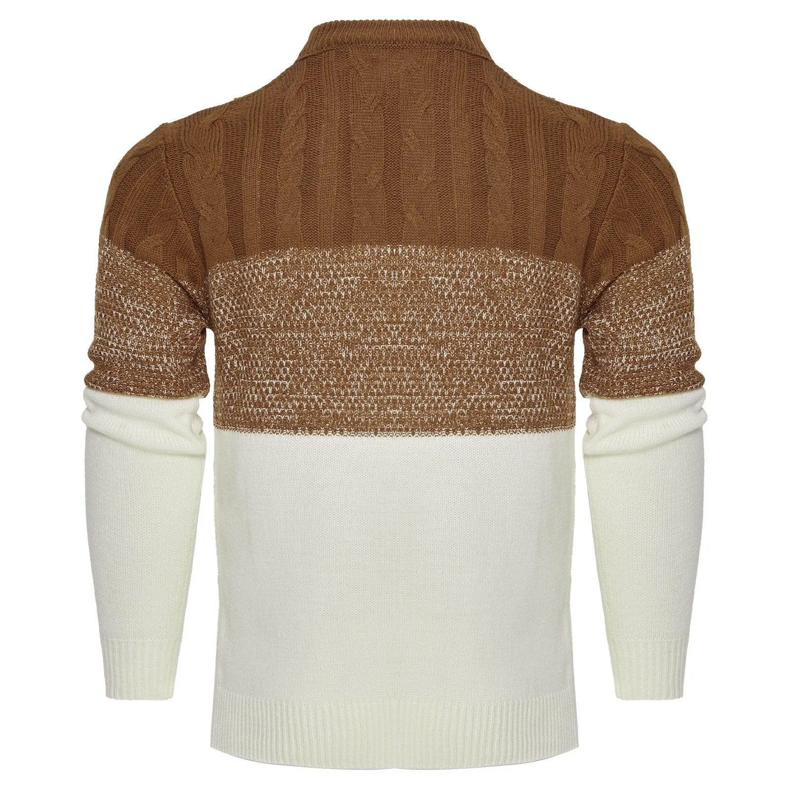 Men's Trendy Color Block Pullover Sweater