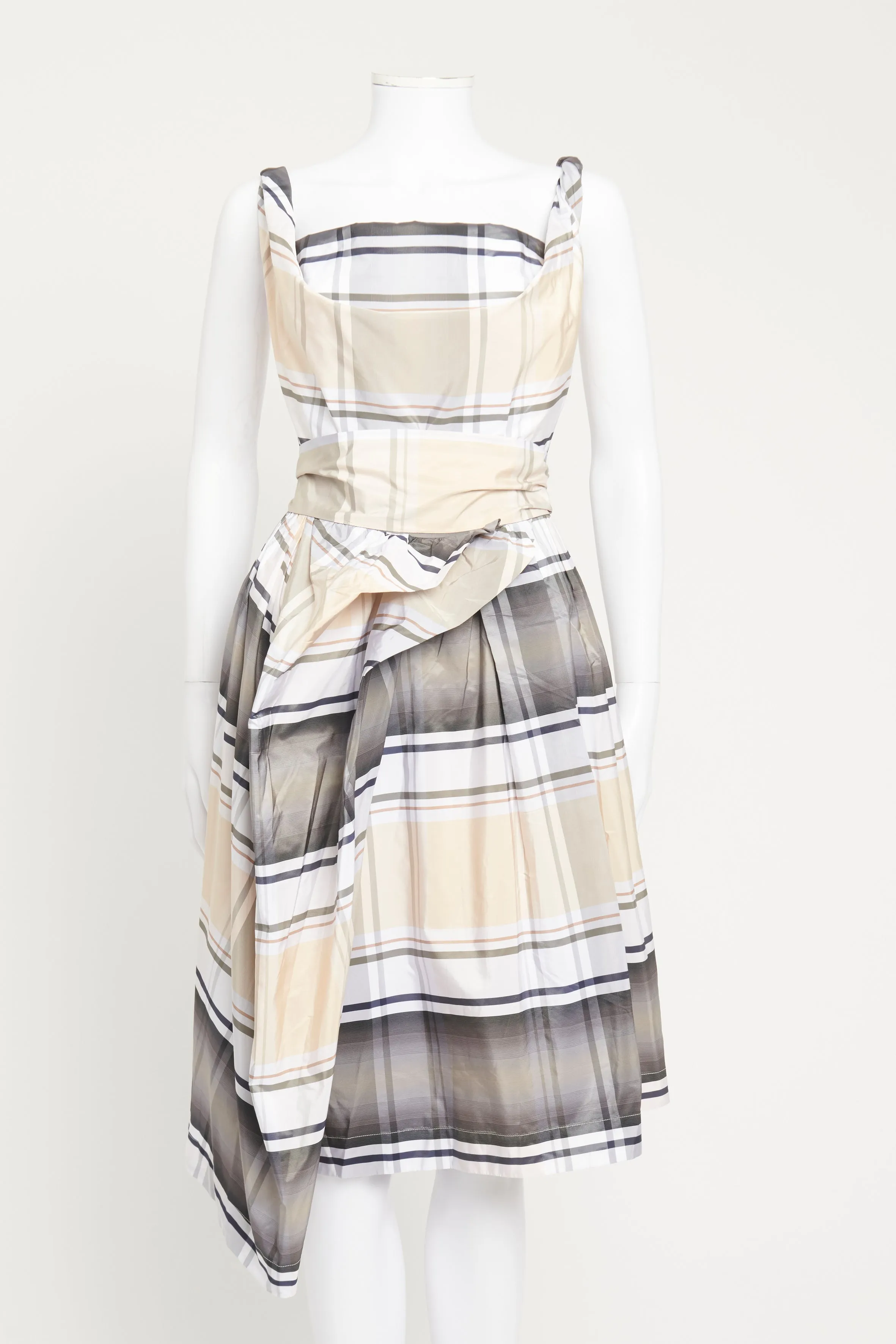 Multi Checkered Preowned Dress