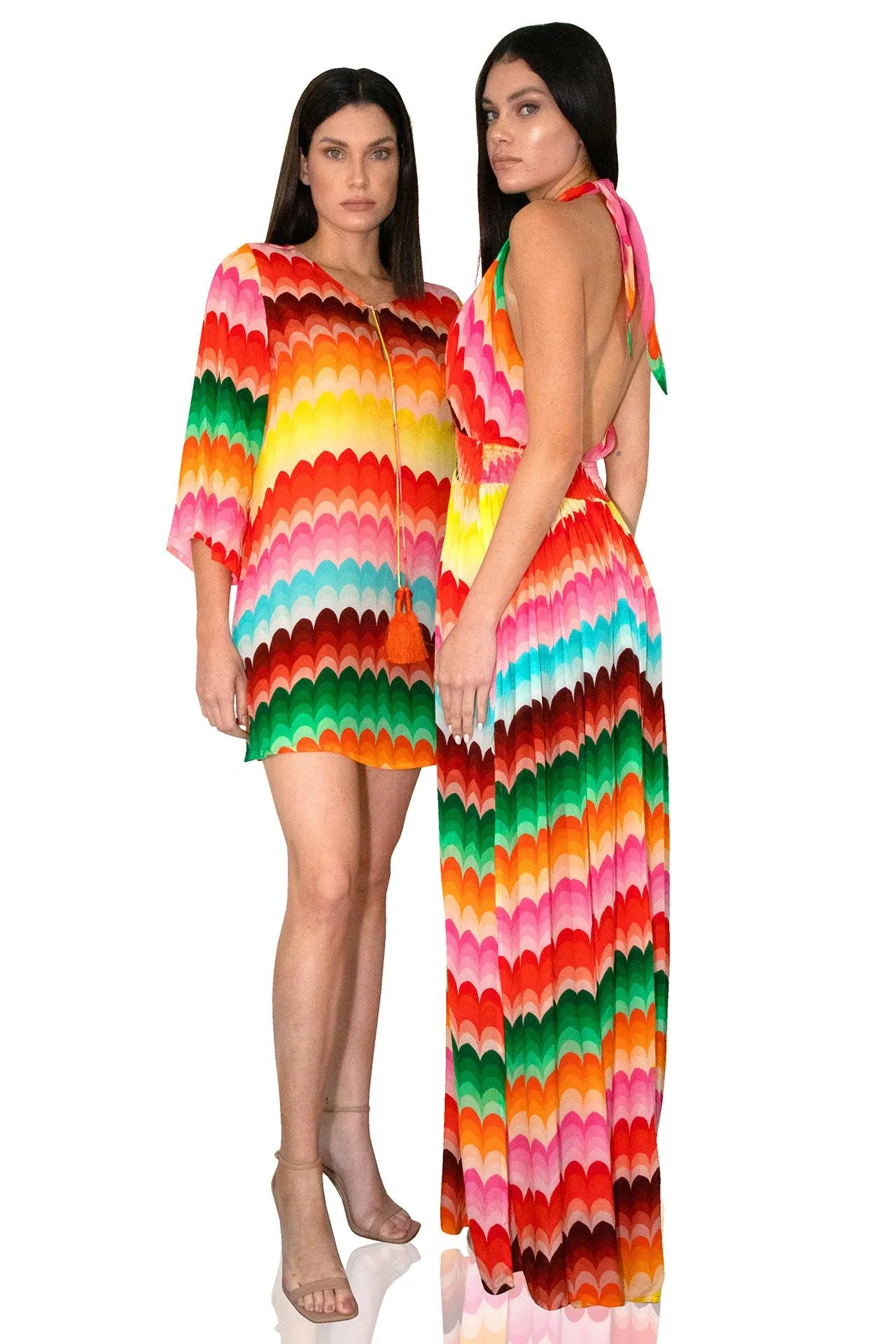 Multicolor Floor Length Dress