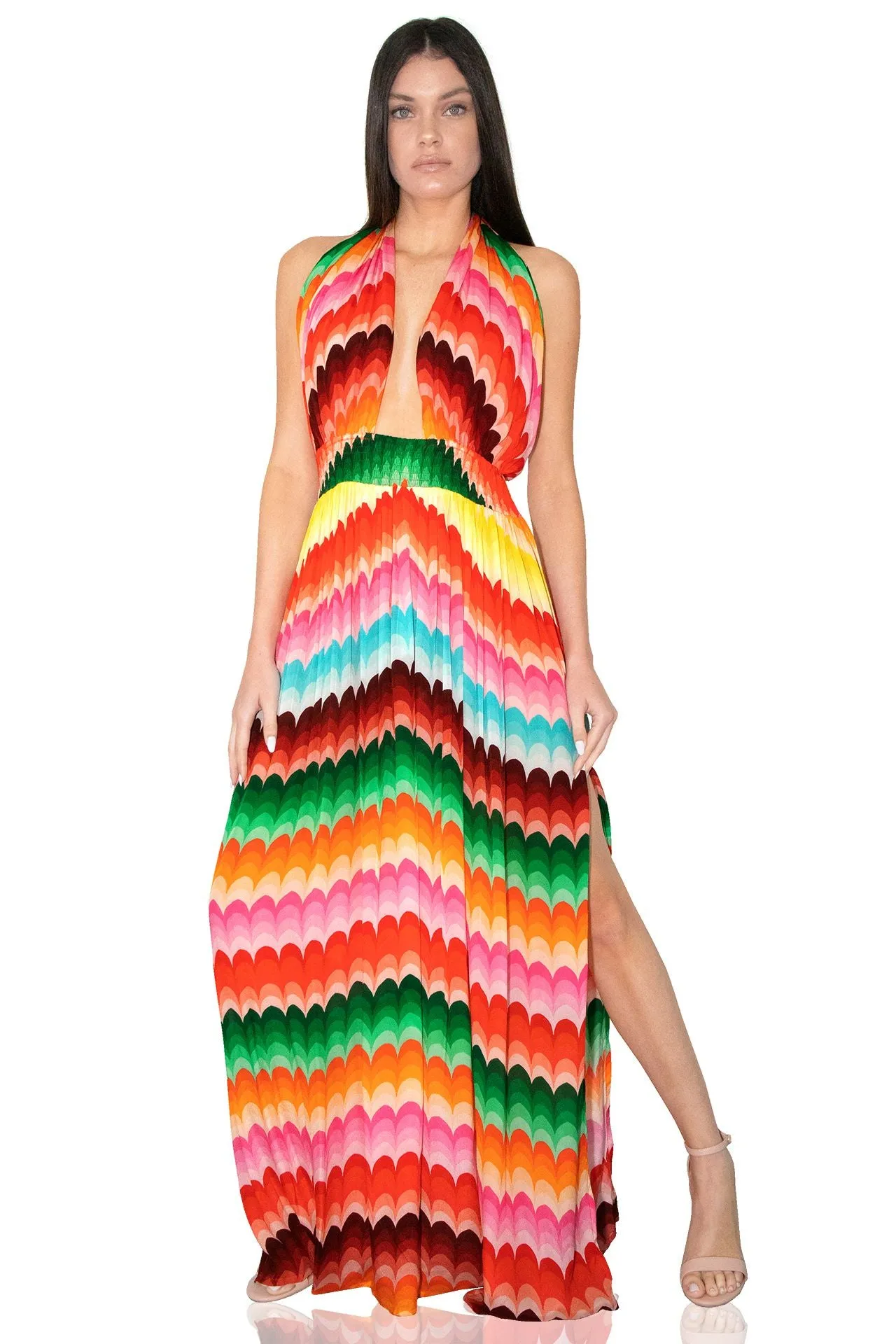 Multicolor Floor Length Dress