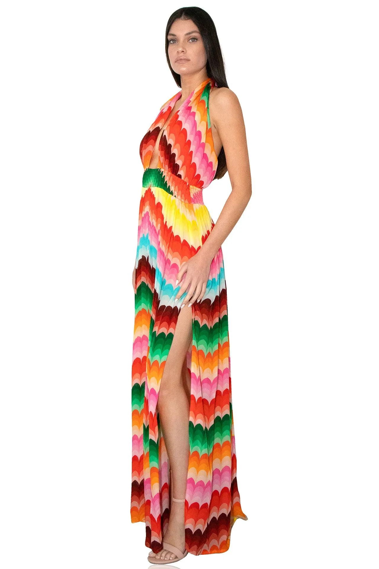 Multicolor Floor Length Dress