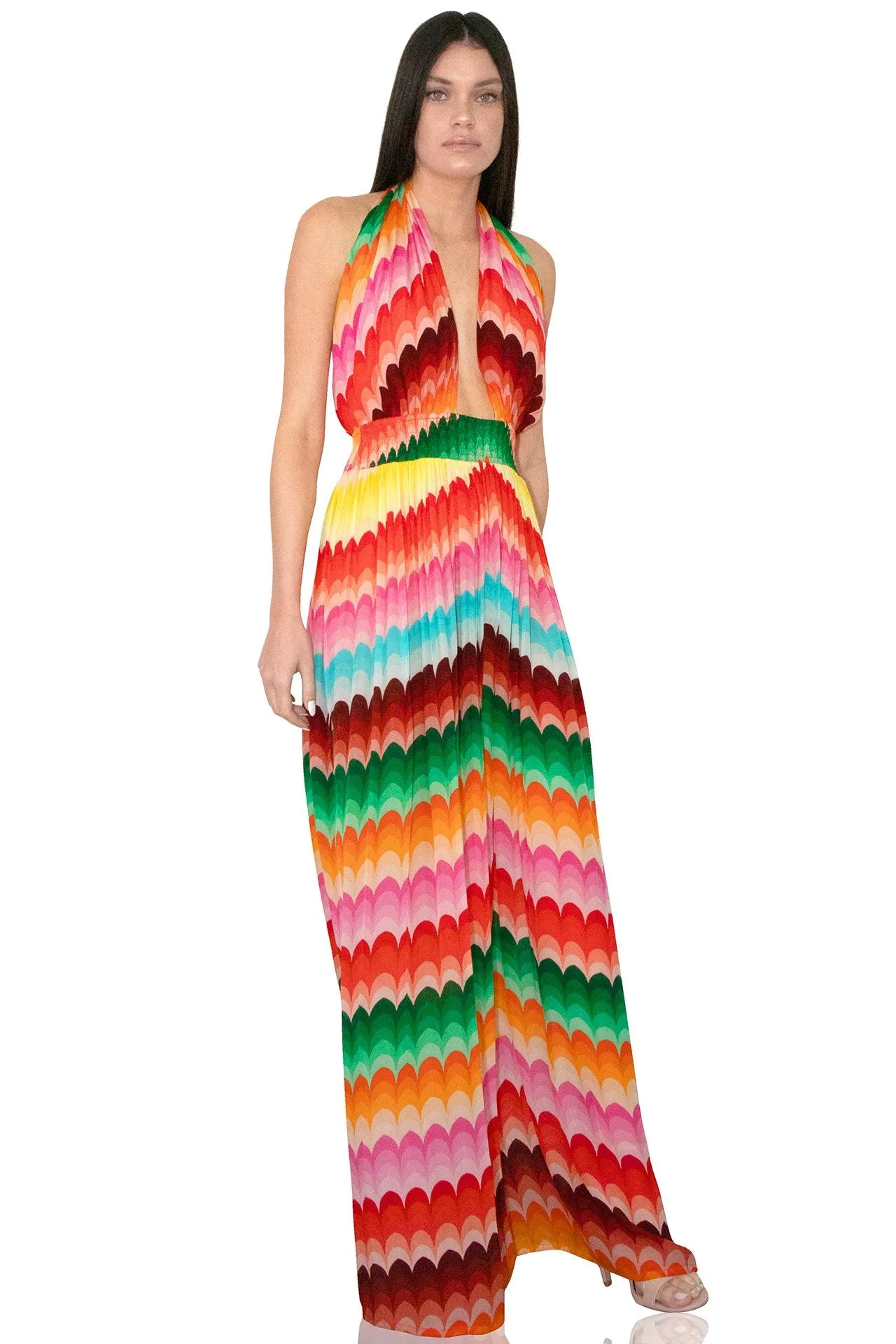 Multicolor Floor Length Dress