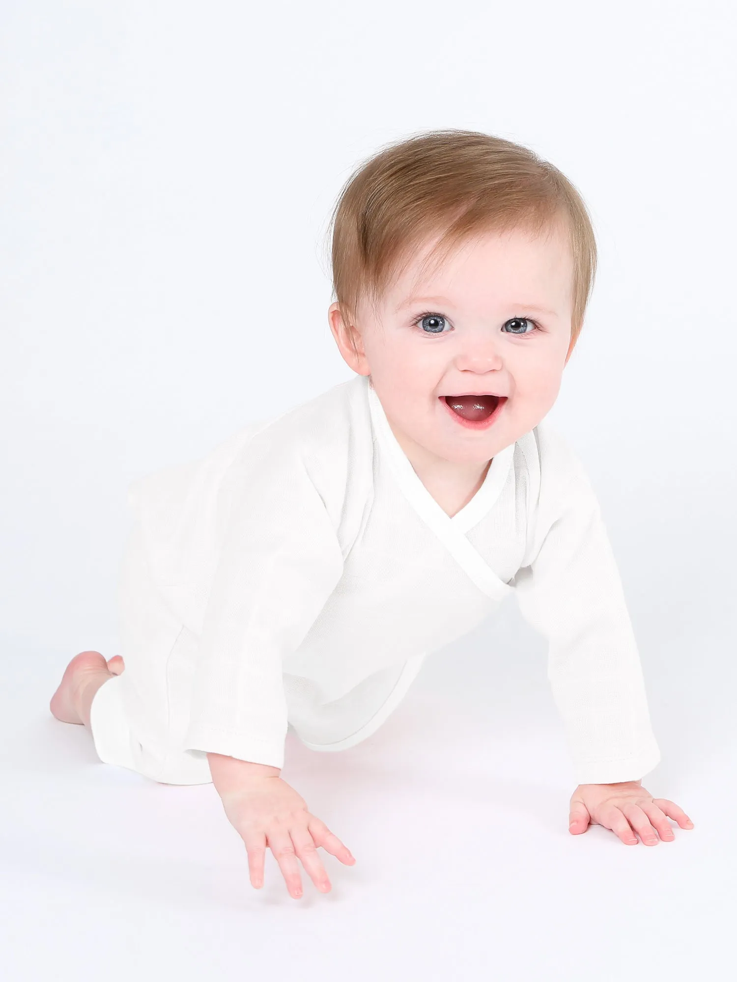 Muslin Side Snap Kimono - Organic White