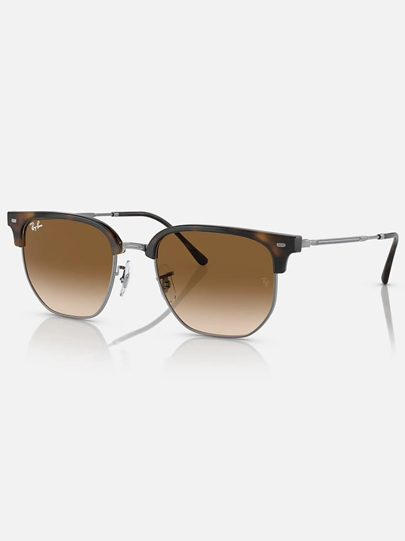 New Clubmaster Havana On Gunmetal/Brown Gradient Sunglasses