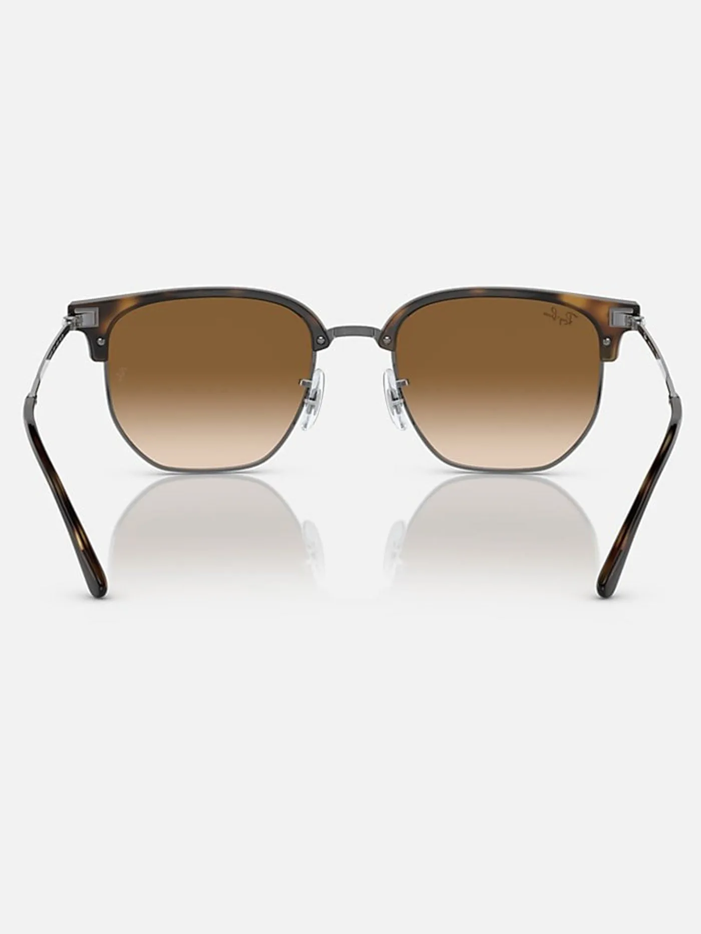 New Clubmaster Havana On Gunmetal/Brown Gradient Sunglasses