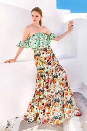 Off The Shoulder Ruffle Dress