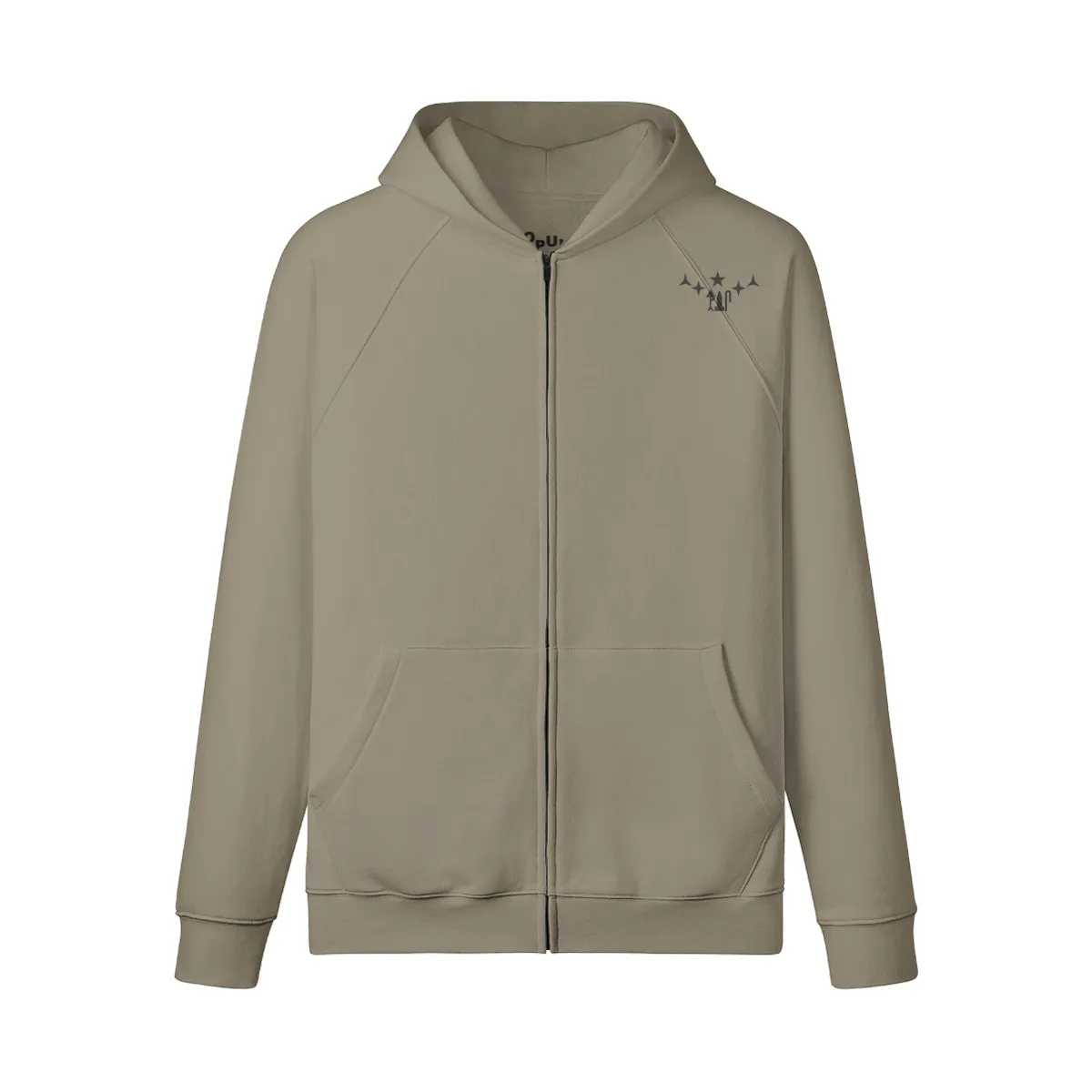 Opulwear 5 star zipper hoodie