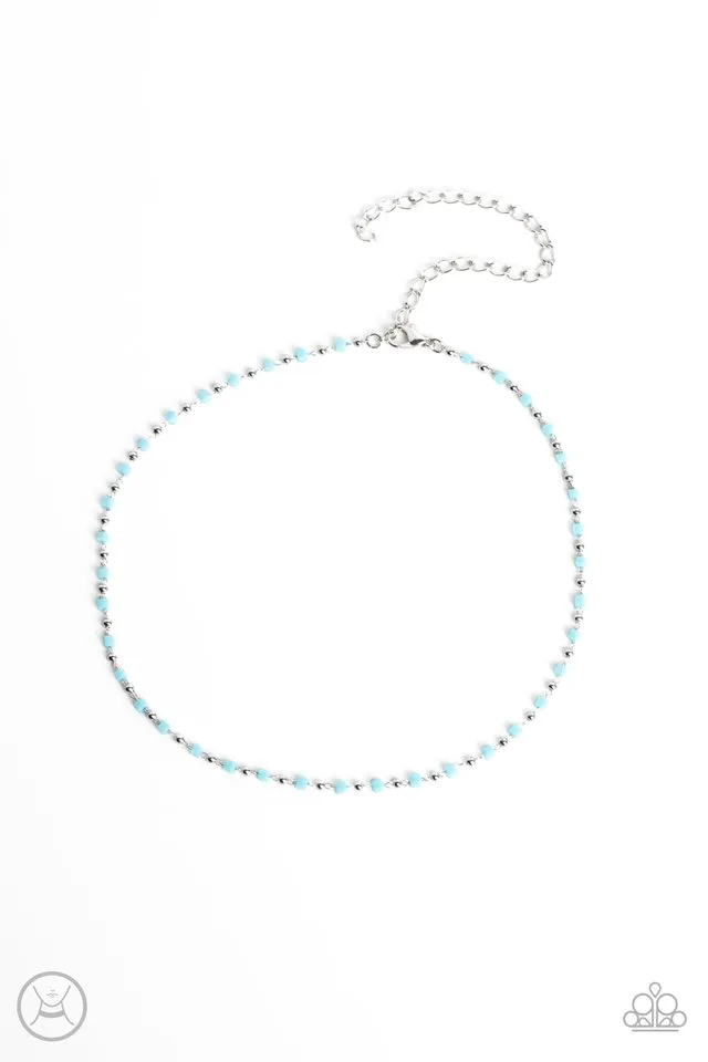 Paparazzi Necklace ~ Neon Lights - Blue