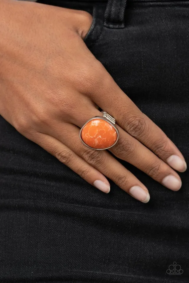 Paparazzi Ring ~ Aesthetically Authentic - Orange