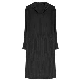 Plisse Hoodie Dress | Alquema