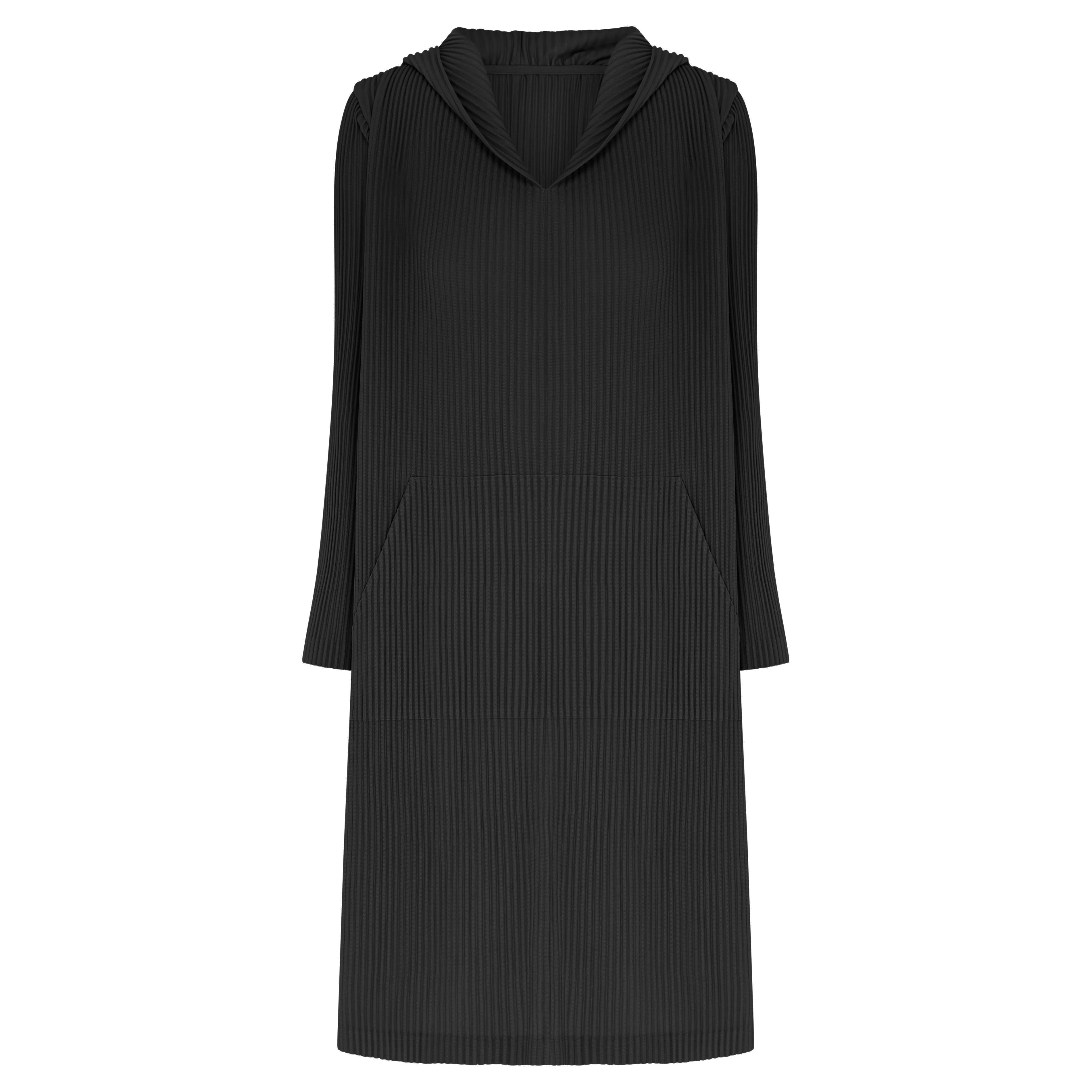 Plisse Hoodie Dress | Alquema