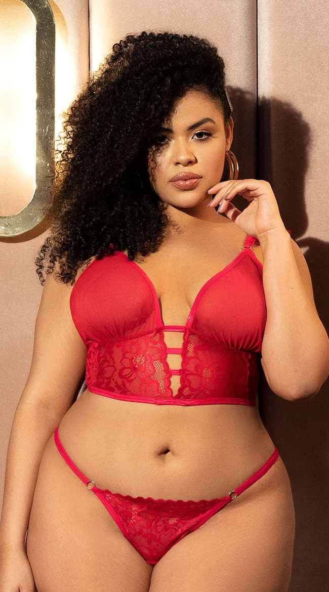 Plus Size Romantic Interchangeable Babydoll Set