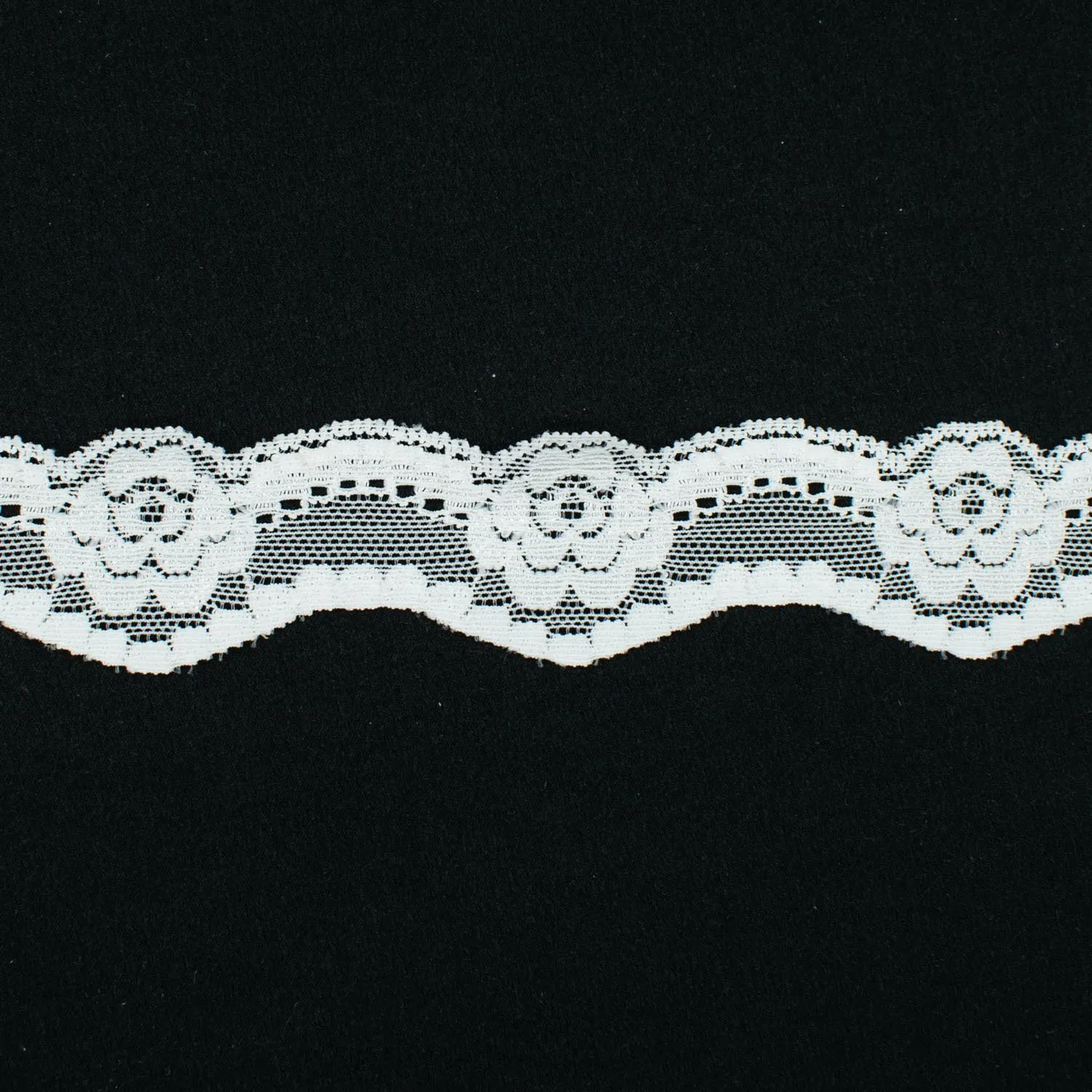 Scalloped Stretch Lace Trim 35mm