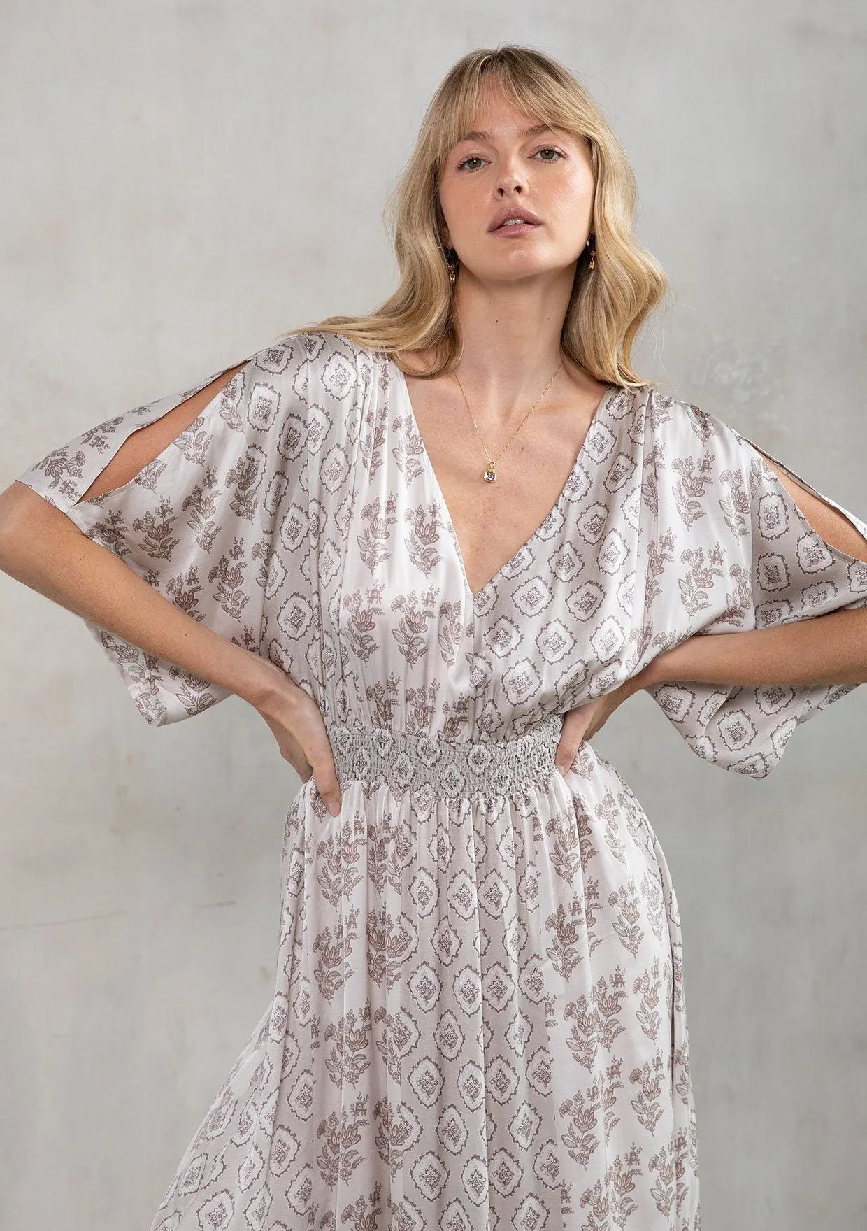 Serendipity Kimono Sleeve Maxi Dress