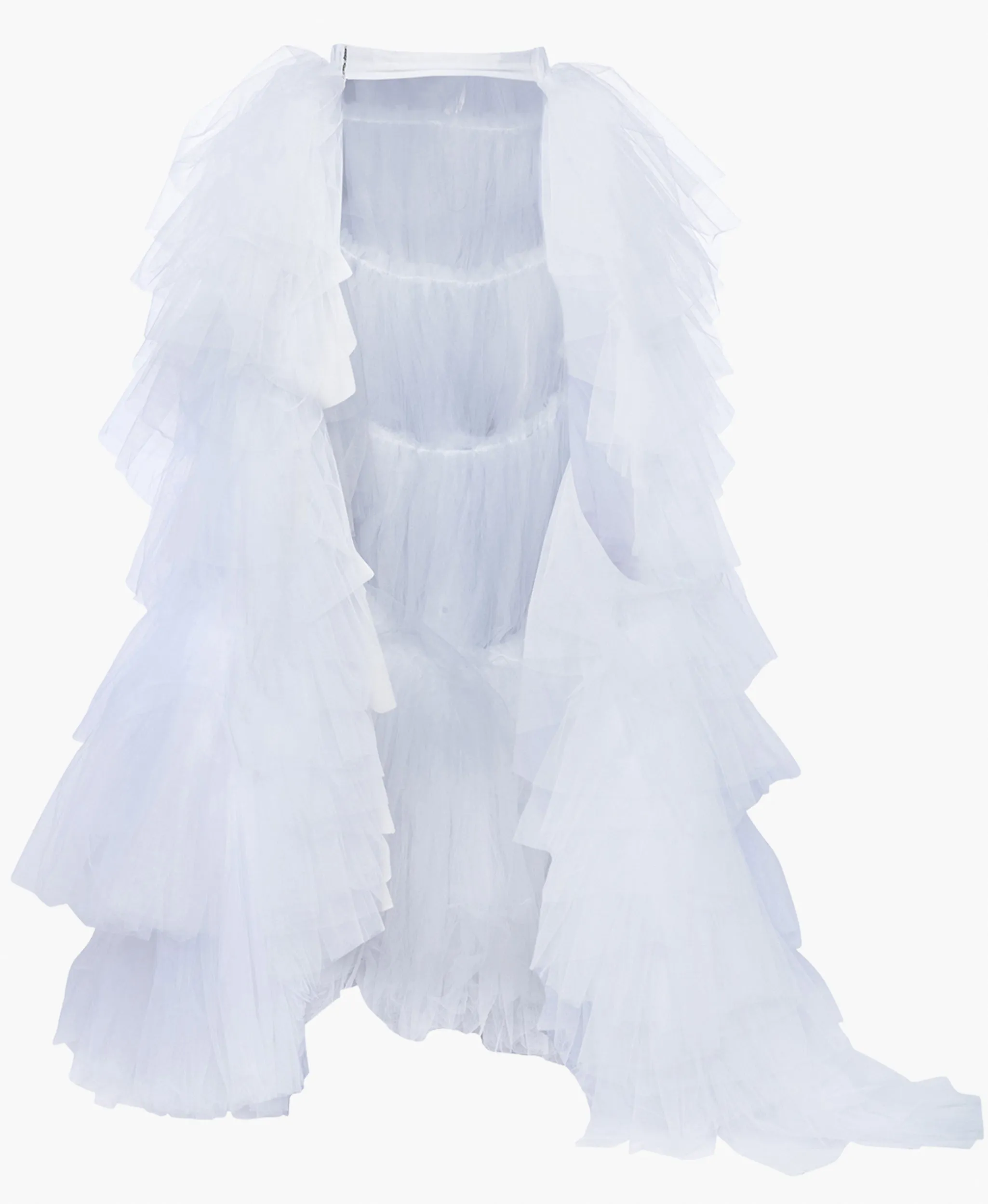 Serene Sparkle Ruffle Tulle Overskirt