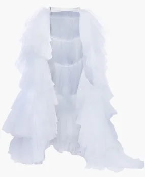 Serene Sparkle Ruffle Tulle Overskirt