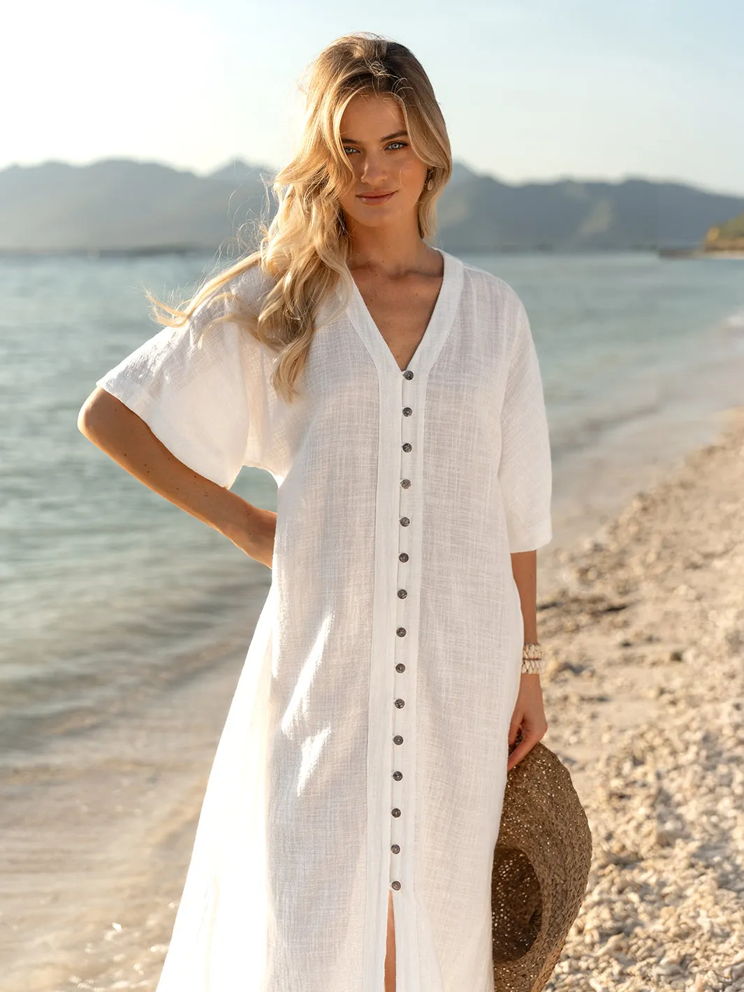 Sevilla Cotton Kimono Coconut